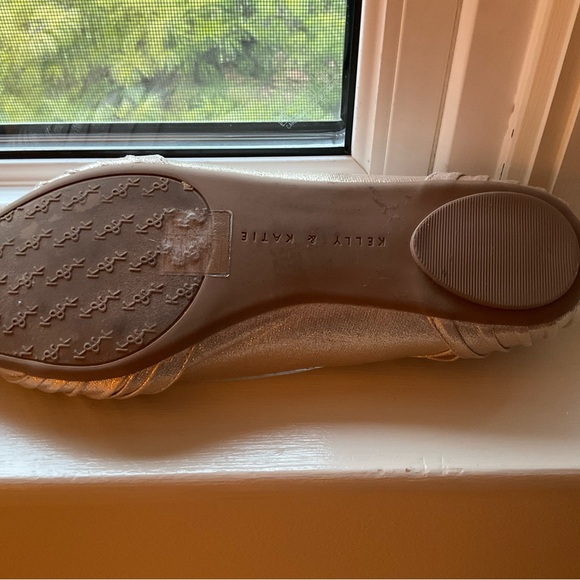 Kelly & Katie Shimmering Gold Flats - Picture 2 of 2